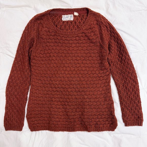 Rust/maroon Anthropologie Sweater (Size S) - Picture 1 of 4